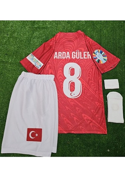 Türkiye Yeni Sezon 2026 #8 A̸r̸d̸a̸ ̸g̸ü̸l̸e̸r̸ Kırmızı Çocuk Forması 4 Lü Set modelleri