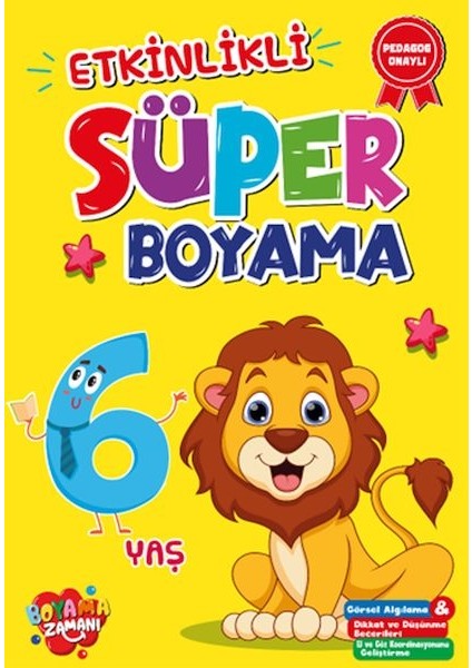 Etkinlikli Süper Boyama 6 Yaş