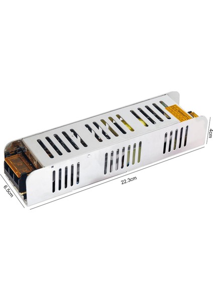 UN-1008 Metal Kasa Adaptör Slim 12 Volt 30 Amper