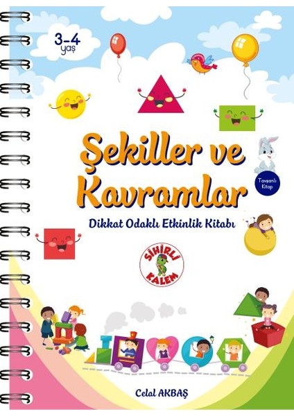 Şekiller ve Kavramlar - Dikkat Odaklı Etkinlik Kitabı