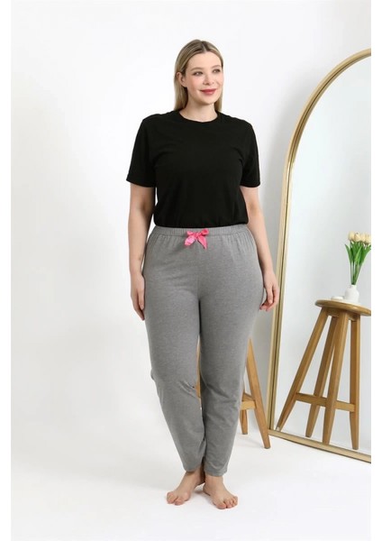 Kadın Pamuklu Büyük Beden Alt Pijama Gri fiyatları