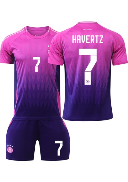Almanya Milli Takım Deplasman Pembe Havertz Çocuk Forması 4lü Set fiyatları