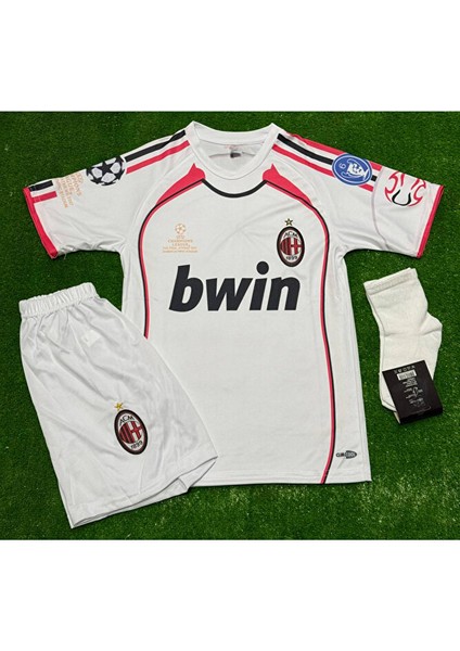 2006/07 Mılan Deplasman Beyaz Kaka Çocuk Forması 4lü Set fiyatları