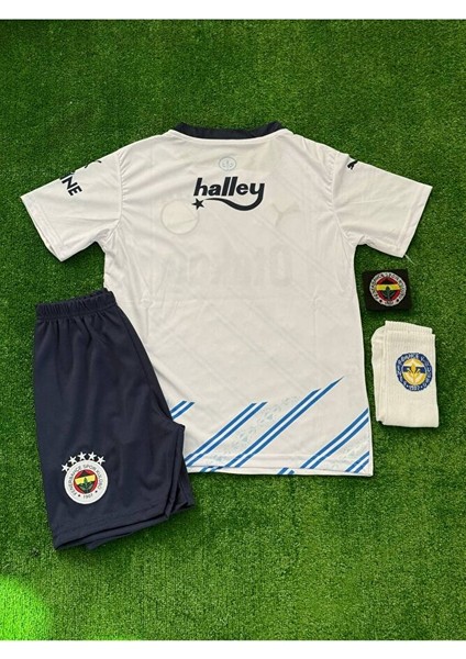 .f.e.n.e.r.b.a.h.ç.e. 2024/25 Isimsiz Deplasman Beyaz Yeni Sezon Çocuk Forması 4'lü Set