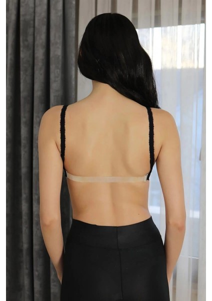 Kadın Destekli Balenli Sütyen Siyah fırsatları