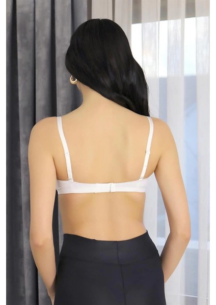 Kadın Destekli Balenli Önden Açılır Dekolteli Sütyen Beyaz fırsatları