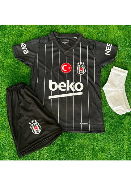 B*e*ş*i*k*t*a*ş* 24/25 Quarejma 7 Deplasman Siyah Çocuk Taraftar Forması fiyatları