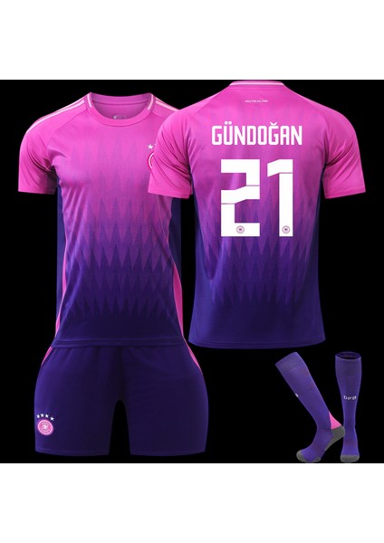 Almanya Milli Takım Deplasman Pembe Ilkay Gündoğan Çocuk Forması 4lü Set fiyatları