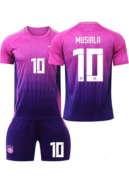 Almanya Milli Takım Deplasman Pembe Musıala Çocuk Forması 4lü Set fiyatları