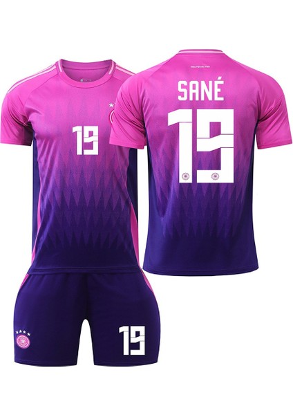 Almanya Milli Takım Deplasman Pembe Leroy Sane Çocuk Forması 4lü Set