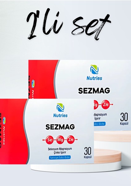 Sezmag Magnezyum Takviyesi 30 Kapsül - 2 Li Avantaj Paketi