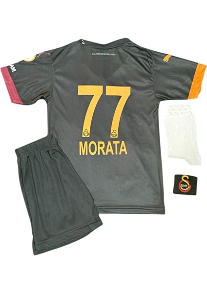 G̸a̸l̸a̸t̸a̸s̸a̸r̸a̸y̸ 2024/25 Specıal Siyah M̸o̸r̸a̸t̸a̸ Çocuk Forması 4lü Set