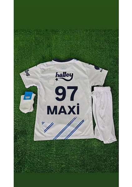 .f.e.n.e.r.b.a.h.ç.e. 2024/25 Maxı #97 Deplasman Beyaz Yeni Sezon Çocuk Forması 4'lü Set
