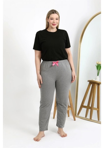Kadın Pamuklu Büyük Beden Alt Pijama Gri fırsatları