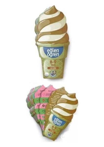 Eğlen Öğren Ice Cream - 420 Soru (8-9 Yaş)