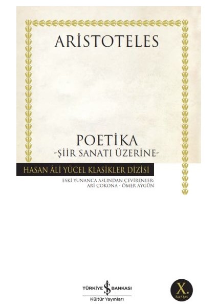 Poetika - Şiir Sanatı Üstüne - Hasan Ali Yücel Klasikleri