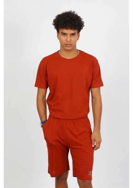 Erkek Pamuk Lakost Alt Üst Kaprili Pijama Takım Kremit modelleri