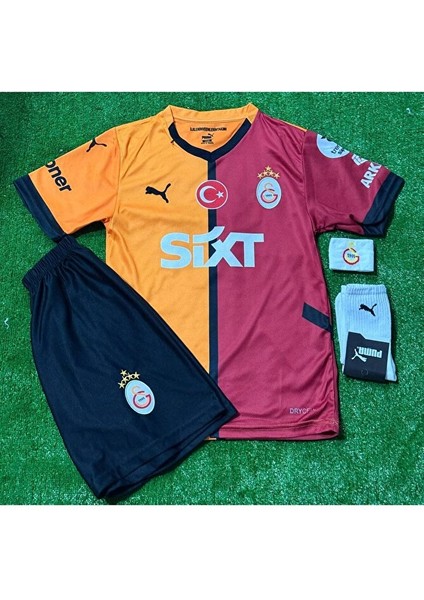 5-Yıldızlı Galatâsarây. Lemına 2024/25 Iç Saha Yeni Sezon Çocuk Forması 4'lü Set fiyatları