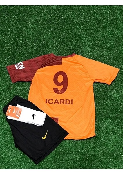 Sarı-Kırmızı Temalı 23/24 Sezonu Îcardî Çocuk Taraftar Forması