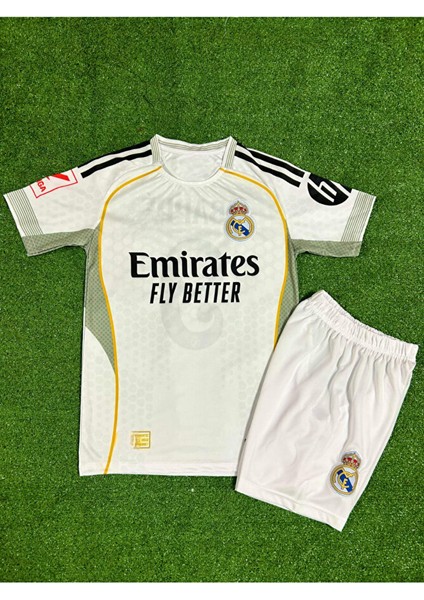 Real Madrid 2025/26 Yeni Sezon Jude Bellingham Iç Saha Çocuk Forması 4'lü Set fiyatları