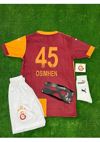 5-Yıldızlı 2026 Galatâsarây./ O.'s'i'm'h'e'n / Iç Saha Parçalı Çocuk Forması Şampiyonlar Ligi Patch