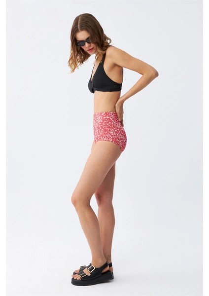 Kadın Pedli Yüksek Bel Bikini Takımı - Siyah modelleri