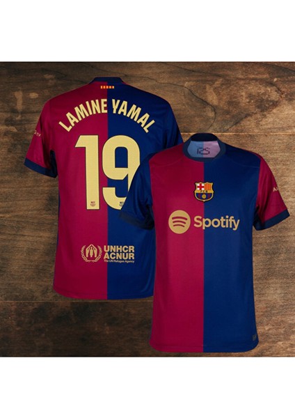 Barcelona 2024-25 Yeni Sezon Lamıne Yamal Yetişkin Iç Saha Forması Parçalı