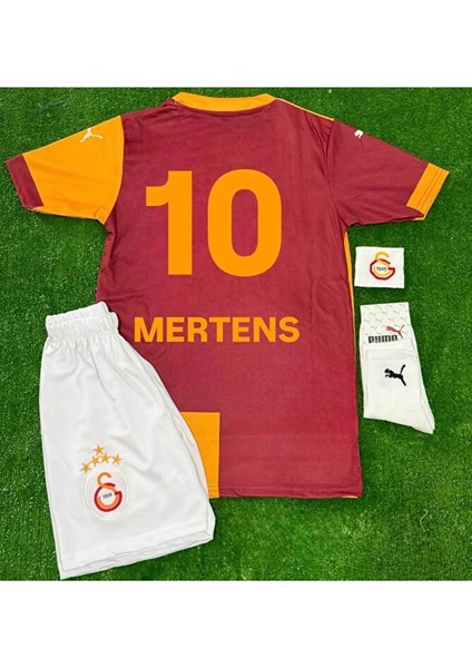 Galatasaray 2025/26 5 Yıldızlı Mertens Iç Saha Forması Çocuk 4lü Set