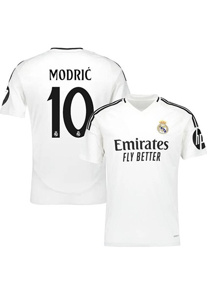 Real Madrid 2024/25 Sezonu #10 Luka Modrić Iç Saha Forması Beyaz modelleri