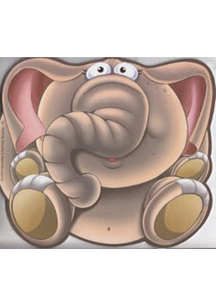 Sevimli Hayvanlar Çıkartmalı Boyama Fil