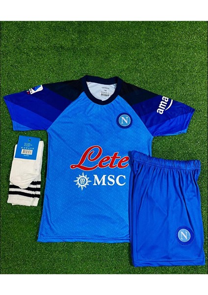 Napoli 2023/24 Yeni Sezon Kvaratshelia Iç Saha Çocuk Forması fiyatları