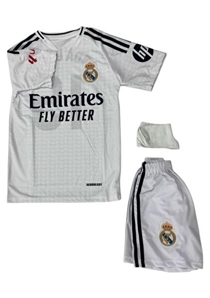Real Madrid Jude Bellıngham 3 Lü Set Çocuk Futbol Forması Forma+Şort+Çorap fiyatları