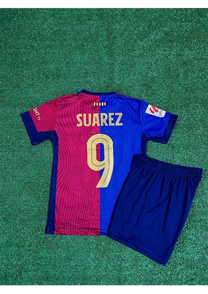 Barcelona Yeni Sezon Suarez Iç Saha Çocuk Forması 4lü Set Şort+Çorap+Bileklik