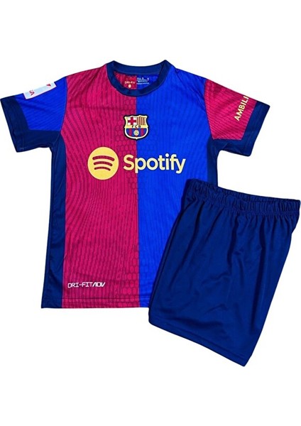 Barcelona Yeni Sezon Ronaldınho Iç Saha Çocuk Forması 4lü Set Şort+Çorap+Bileklik fırsatları