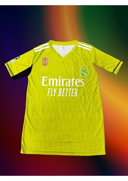 Real Thibaut Courtois Özel Tasarım Kaleci Çocuk Forması (Forma Şort Çorap)