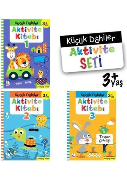 Küçük Dahiler Aktivite Seti 3+ Yaş - 3 Kitap Takım
