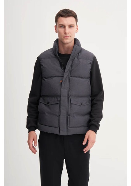 Crinkle Antrasit Erkek Yelek 10260