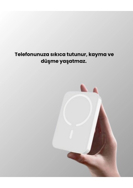 Ultra Ince Manyetik Powerbank – Hızlı Şarj, Güçlü Tutuş, 10000 Mah Kapasite indirimleri