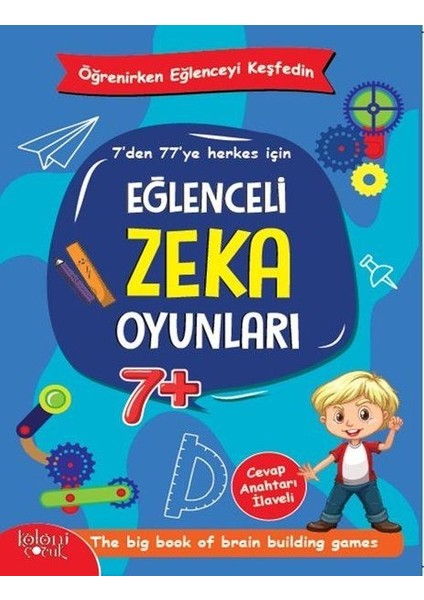 Eğlenceli Zeka Oyunları - Mavi Kitap -Öğrenirken Eğlenceyi Keşfedin