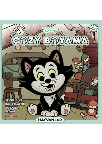 Disney Cozy Boyama, Sevimli ve Rahatlatıcı Boyama Kitabı - Hayvanlar