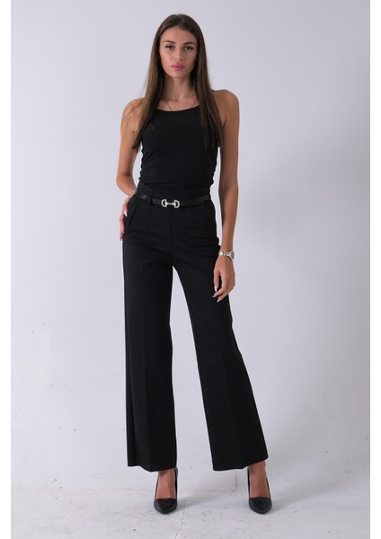 Siyah Fleto Cepli Düz Pantolon 03030309.01 fiyatları