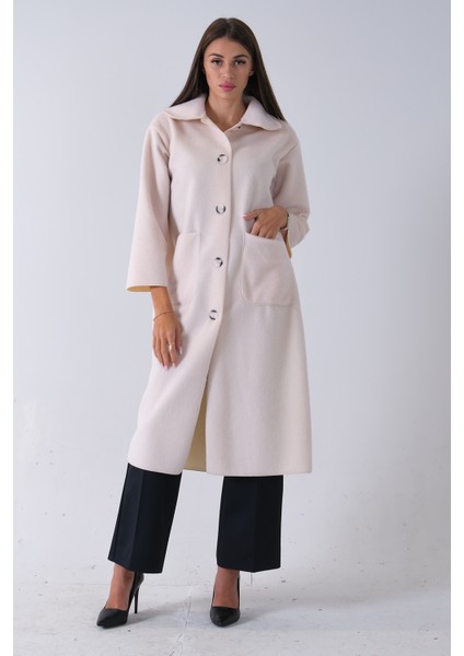 Ekru Bebe Yaka Çift Cepli Kaban 31050686.147