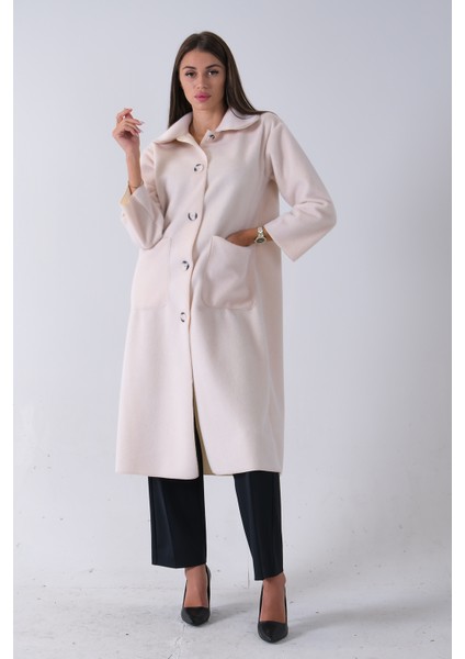 Ekru Bebe Yaka Çift Cepli Kaban 31050686.147 modelleri