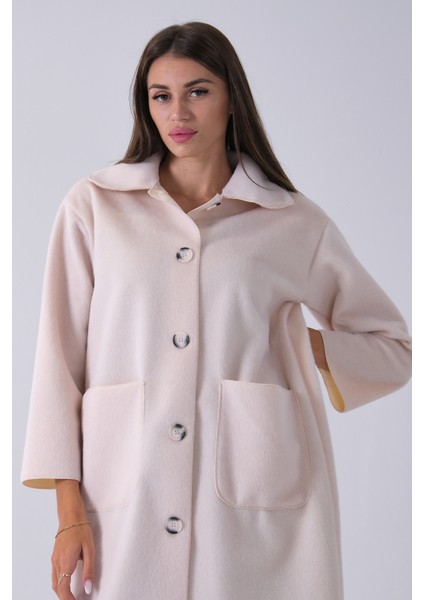 Ekru Bebe Yaka Çift Cepli Kaban 31050686.147