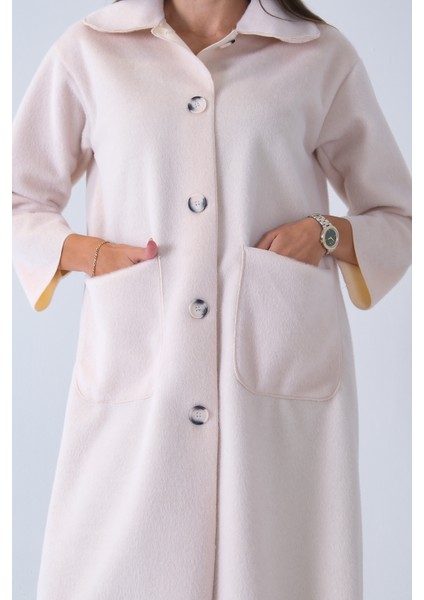 Ekru Bebe Yaka Çift Cepli Kaban 31050686.147