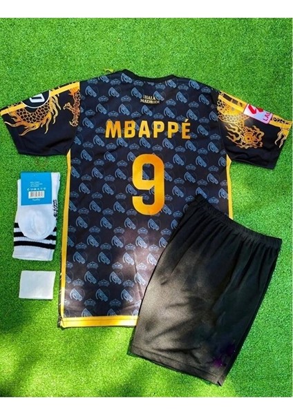 #9 Kylian Mbappe Real Madrid 2024/25 Yeni Sezon Konsept Çocuk Forması 4'lü Set (Armalı)