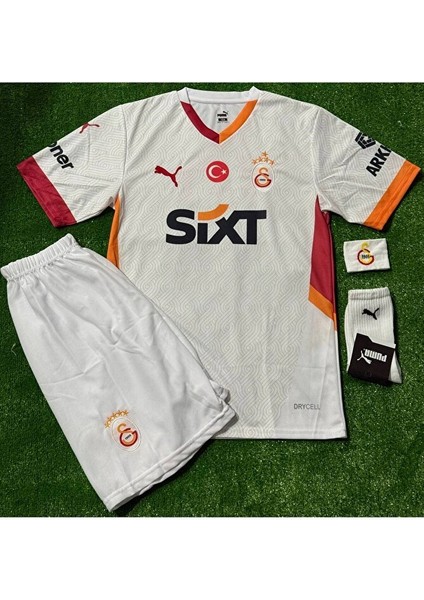 5-Yıldızlı Galatâsarây./leroy Sane./ 2024/25 Deplasman Beyaz Forma 4lü Set 5-Yıldızlı fiyatları