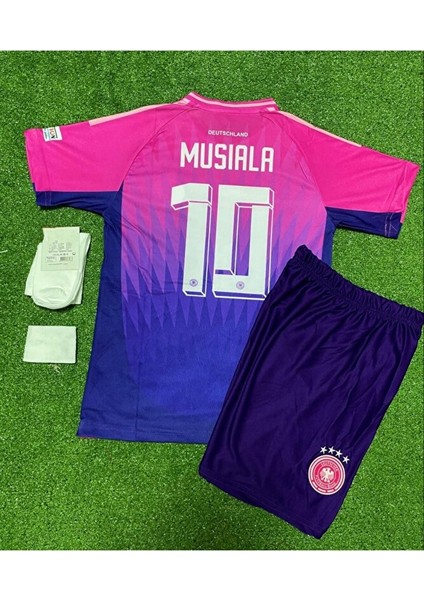 Almanya Euro 2024 Jamal Musiala Deplasman Çocuk Forması 4'lü Set