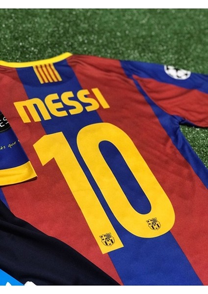 Barcelona 2011 Şampiyonlar Ligi Finali Lionel Messi Çocuk Forması Şort Çorap 4'lü Set fiyatları