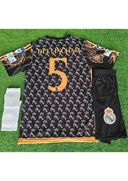 #5 Jude Bellingham Real Madrid 2024/25 Yeni Sezon Konsept Çocuk Forması 4'lü Set (Armalı)